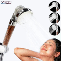 Zloog 3 Function SPA Handheld Shower Head Water Saving Filter Shower Head High Pressure with tourmaline balls shower set