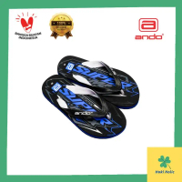 MODEL TERBARU!!! Sandal Pria Ando Original - Ando Blazer Non Slip Sendal Jepit - GARA HITAM PUTIH, 3