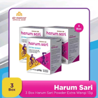 3 BOX Bedak BB Harumsari Deodorant Powder Extra Wangi
