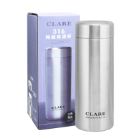 CLARE 316陶瓷全鋼保溫杯-300ml-不鏽鋼色(保溫瓶)