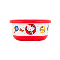【HOUSUXI 舒希】Hello Kitty不鏽鋼雙層隔熱碗420ml