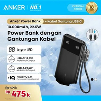 Anker Power Bank 10,000mAh, 22.5W / 20.000mAh - A1388 /A1384 20,000 mAh Black