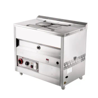 Gas fryer commercial stall gas automatic temperature control type deep-fried fryer machine fried chicken row liquefied gas