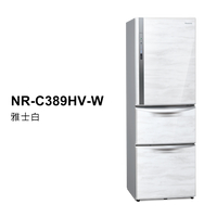 【Panasonic 國際牌】385L一級能效三門變頻電冰箱(NR-C389HV-W)