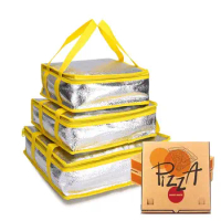 Folding Delivery Carrier Food Thermal Picnic Cooler Bag Ice Pack Pizza Delivery Bag Insulation Bag