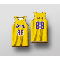 [S-5XL] 2024 New Boys and Girls Outdoor Sports Sleeveless Tops Quick-Drying Short Sleeves Lakers Le 