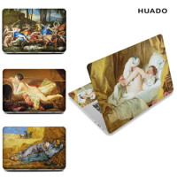 Famous Oil Painting laptop Skin Cove Macbook sticker decal 14 15.6 PVC Notebook Reusable Protector for Lenovo/ HP/ ASUS/ ACER