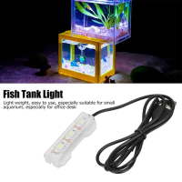 A Great  Fish Tank Light Plastic Small Aquarium Plants Light USB LED Desktop Fish Tank Lamp Aquarium