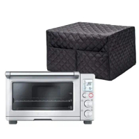 Cotton Quilted Cover with 2 Pockets, Waterproof, Dustproof, Convection Toaster, Oven Cover, Smart Microwave Oven Protector
