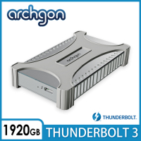 archgon X70 II外接式固態硬碟Thunderbolt 3-1920GB -鑽石銀