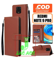 DOMPET HP PREMIUM UNTUK XIAOMI REDMI NOTE 9 PRO NEW 2020 LEATHER FLIP CASE WALLET