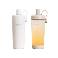 【RICO 瑞可】RICOCAFE 酷力杯1+1組 Tritan純透900ml+雙層陶瓷800ml(吸管杯/隨行杯/保冰保溫杯/保溫瓶)