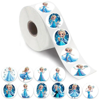 Cuộn 1000 miếng dán Elsa (Frozen), hoạt hình dành cho trẻ em, dùng để trao phần thưởng động viên, tr