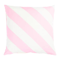 LAGERMISPEL 靠枕套, 粉紅色/白色/條紋, 50x50 公分