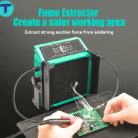 T Portable Smoke Absorber Metal Solder Fume Extractor Purifier for Phone Motherboard PCB Repair Soldering Fume Smoke Extractor