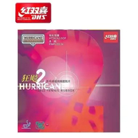 DHS Double Happiness Karet / Rubber Hurricane 2 2.2 mm (LICIN) Hitam 2.2 mm