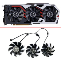 NEW 75MM 4PIN GTX1060 GPU Cooler Graphics Fan For Colorful iGame GTX 1060 GTX 1070Ti GTX 1080 GTX 1050 RX2060 Video Card Fans