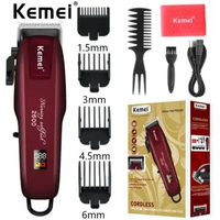 Kemei Alat cukur rambut elektrik Mesin Cukur Rambut Tanpa Kabel Turbo Hair Clipper KM-PG1990A Utama 