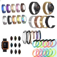 Fast payment link Mix style watchband and usb cable for smart watch silicone and metal and protective film
