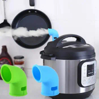 Silicone World Pressure Cooker Steam Diverter Release Valve Accessories 360 Rotating Kitchen Instant Pot Silicone Release Pipe