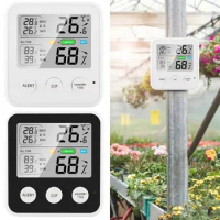 Indoor Digital Thermo-Hygrometer LCD Electronic Thermometer Hydrometer Meter With Stand Hygrometer Humidity Gauge