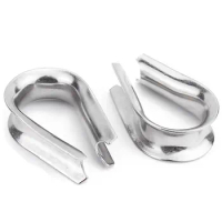 M2 M3 M4 M5 M6 M8 M10 M12M14 304 Stainless Steel Wire Rope Sleeve Protection Sleeve Triangle Ring Protruding Chicken Heart Ring