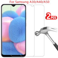 tempered glass for samsung galaxy a30 a30s a40 a40s a50 a50s screen protector on a 30 40 50 s 30a 40a 50a protective film samsun