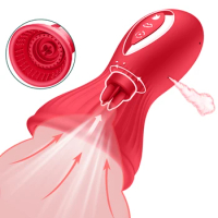 2023 Sucking Tongue Rotating Clitoral Vibrator Sex Toys for Women Nipples Vagina Stimulator Orgasm Powerful Blowjob Stimulation