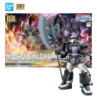 Bandai Gundam HG 1/144 MS-06R-1A Zaku 2 High Mobility Type Action Figure Model Kit Assemble Toy Gift Collection Gift for Boys