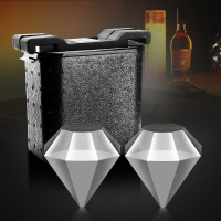 免運 創意鉆石款大冰球硅膠冰模威士忌冰塊冰球制冰盒水晶冰塊冰格模具