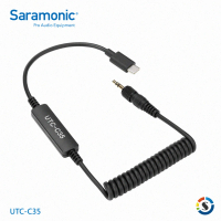 【Saramonic 楓笛】UTC-C35 USB Type-C專用麥克風轉接線(勝興公司貨)