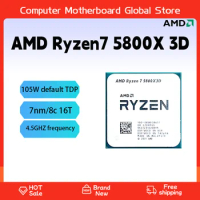AMD Ryzen 7 5800X3D R7 5800X3D - Ryzen 7 5000 Series 8-Core 3.4 GHz Socket AM4 105W None Integrated Graphics Desktop Processor