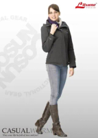 【意都美 Litume】女 Primaloft 單件式超輕防水透氣防風保溫棉外套(帽可拆) H7019 深灰