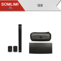 SOMLIMI Professional Small Diaphragm Musical Instrument SE8 Vocal Chorus Condenser Microphone Test Recording