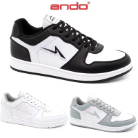 Ando Tricks Sepatu Sneakers 37-43 Sneaker Olahraga Kasual Kuliah Putih