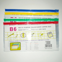 B6 Transparent PVC Zipper Bag/Multipurpose Waterproof transparent zipper bag/pencil bag/pencil beg/d