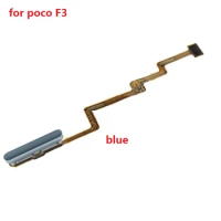 For Xiaomi Poco F3 Power Button Fingerprint Sensor Flex Cable Repair Parts