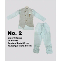 Stelan Baju Sherwani Anak Cantik Adem
