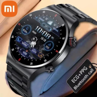 Xiaomi QW33 Smart Watch Men Bluetooth Call ECG+PPG Health Monitoring Smartwatch Rotate Button HD Screen Waterproof Sports Watch