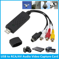 USB Audio Video Capture Card Adapter with USB cable USB 2.0 to RCA Video Capture Converter For TV DVD VHS Capture Device