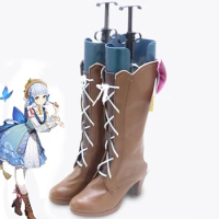 New Kamisato Ayaka Flower Time Letter Cosplay Genshin Impact collocation Female Shoes