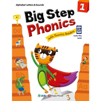 Big Step Phonics with Phonics Readers 1（課本＋練習本＋線上資源） （附QR CODE音檔隨掃即聽）