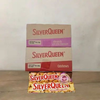 Coklat Silverqueen batangan 22 gr Almond Cashew ( ds bgr ) Cashew 22 gr 10 pcs