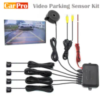 Video Parking Sensor Kit Car Reverse Backup Radar Assistance Auto Monitor Digital Display