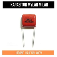 Kapasitor Capacitor Mylar Milar 155 1500nF 1.5uF 5% 400V 155J400v 155J