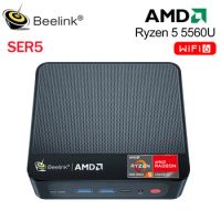 Beelink SER5 MAX 5800H Mini PC AMD Ryzen 5 5560U DDR4 16GB 32GB SSD 500GB 1T Support WiFi6 Dual HD 1000M Desktop Mini Computer