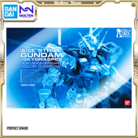 BANDAI Original PG 1/60 Aile Strike Gundam Skygrasper 30th Anniversary Color Clear Ver. Gunpla Model Kit Assembly/Assembling