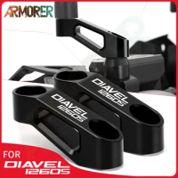 M8 / M10 Motorcycle Rearview Mirror Extension Mount Bracket Holder Accessories For Ducati Diavel 1260 S Diavel 1260S 2019 - 2023