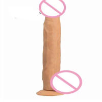 Ealistic Dildo with Powerful Suction CupRealistic Penis Sex Toy Flexible G-spot Dildo with Curved Shaft and Ball for Adult 18+
