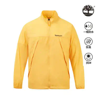 【Timberland】男款亮黃色抗UV防風外套|A41R5EG4-L